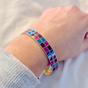 Kate Spade two colorblock bangles